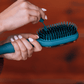 Teleties Full Sized Boar Bristle Hair Brush - Teal With It