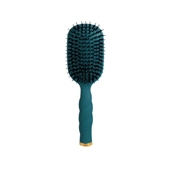 Teleties Full Sized Boar Bristle Hair Brush - Teal With It