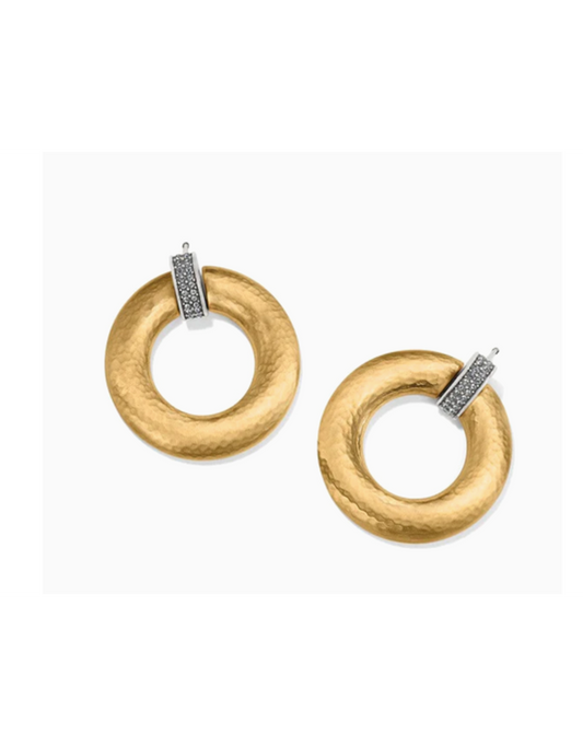 Brighton Meridian Geo Mini Drop Earrings-Gold