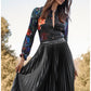 Johnny Was "Jolene" Ruffle Blouse-Midnight