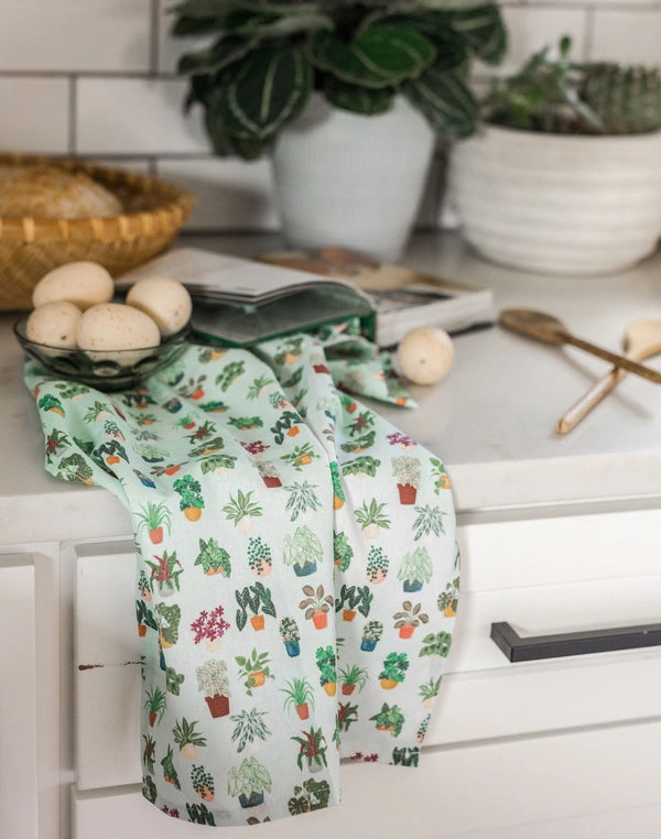 1 Canoe 2 "Houseplants" Tea Towel