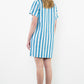 THML "Kimber" S/S Striped Dress-Blue/White