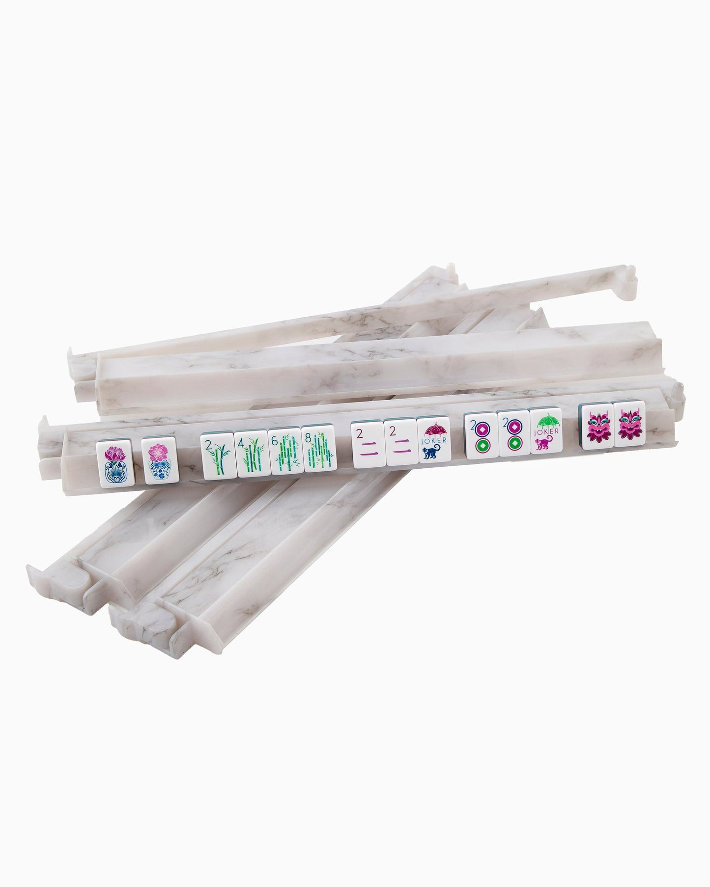 Oh My Mahjong Rack & Pushers Set-Carrera