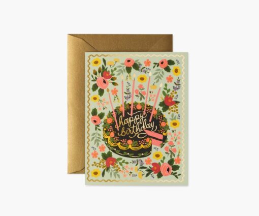 Rifle Paper Co. "Floral Cake" Birthday Card