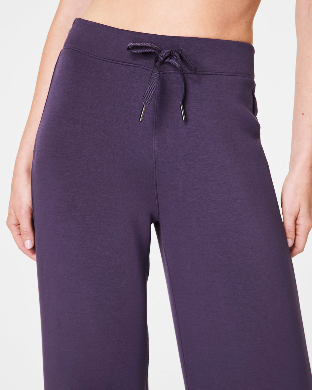 Spanx Air Essentials Wide Leg Pant-Aubergine