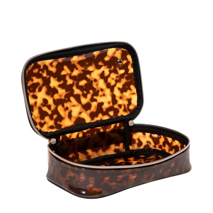 Stephanie Johnson "Miami" Claire Medium Makeup Case-Clearly Tortoise