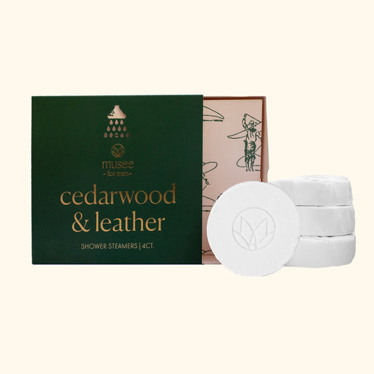 Musee Bath "Cedarwood & Leather" Shower Steamers