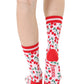 Living Royal Women's Bamboo Crew Socks - Cherry