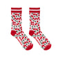 Living Royal Women's Bamboo Crew Socks - Cherry