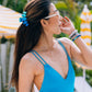 Teleties Classic Medium Claw Hairclip-Pool Side