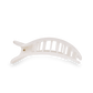Teleties Medium Flat Round Hairclip- Coconut White