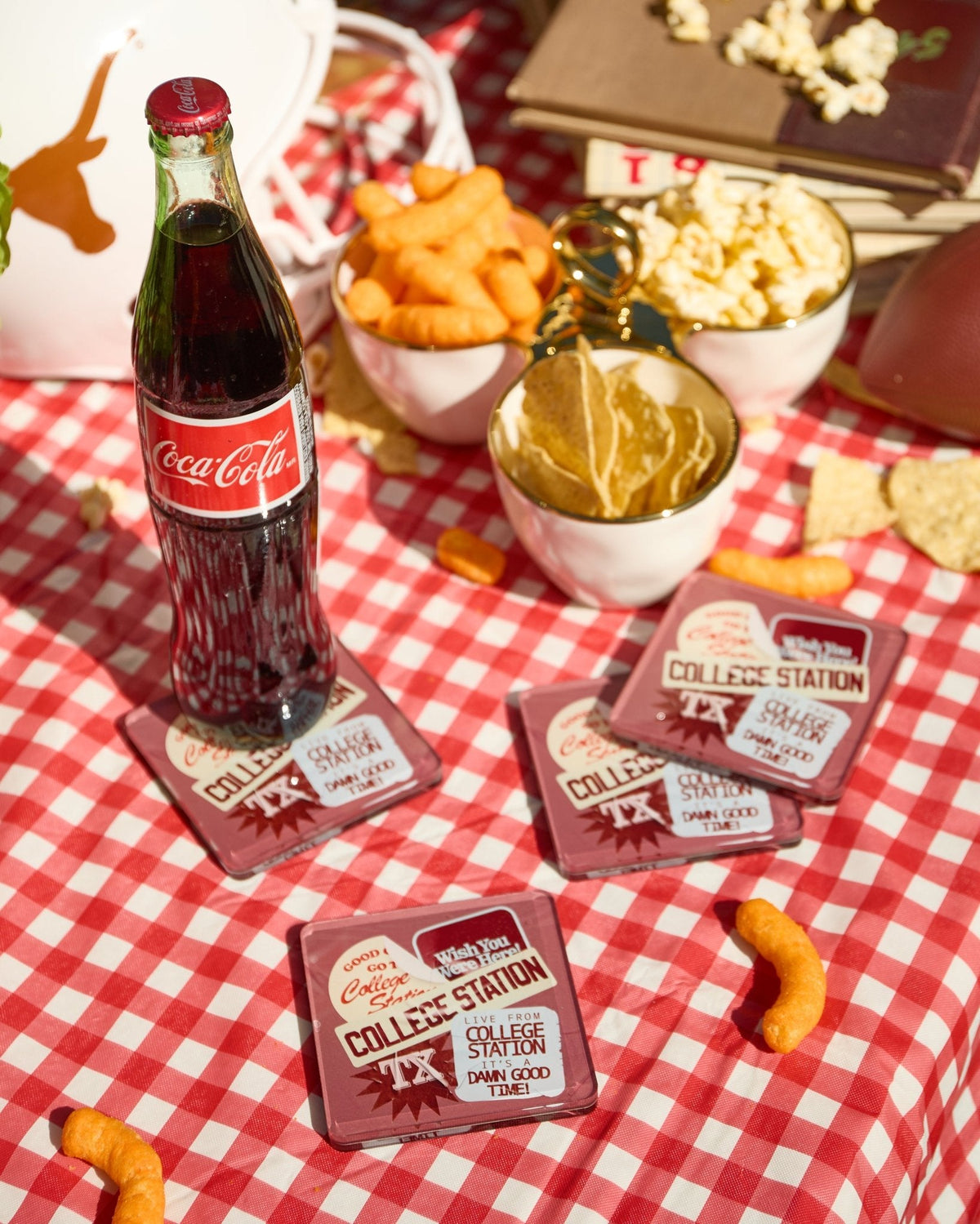 Tart College Station Coasters | Tailgate Collection - Set of 4