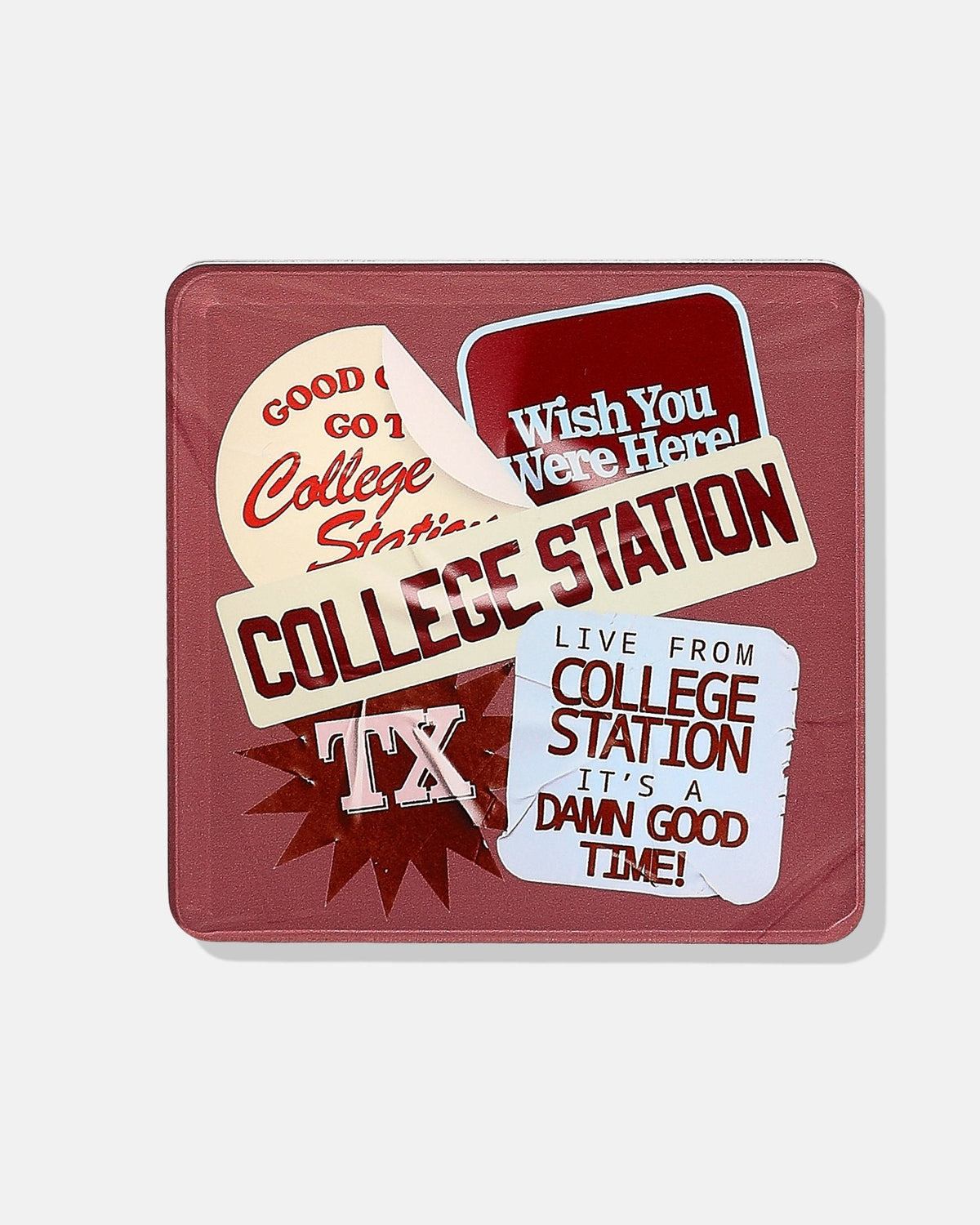 Tart College Station Coasters | Tailgate Collection - Set of 4