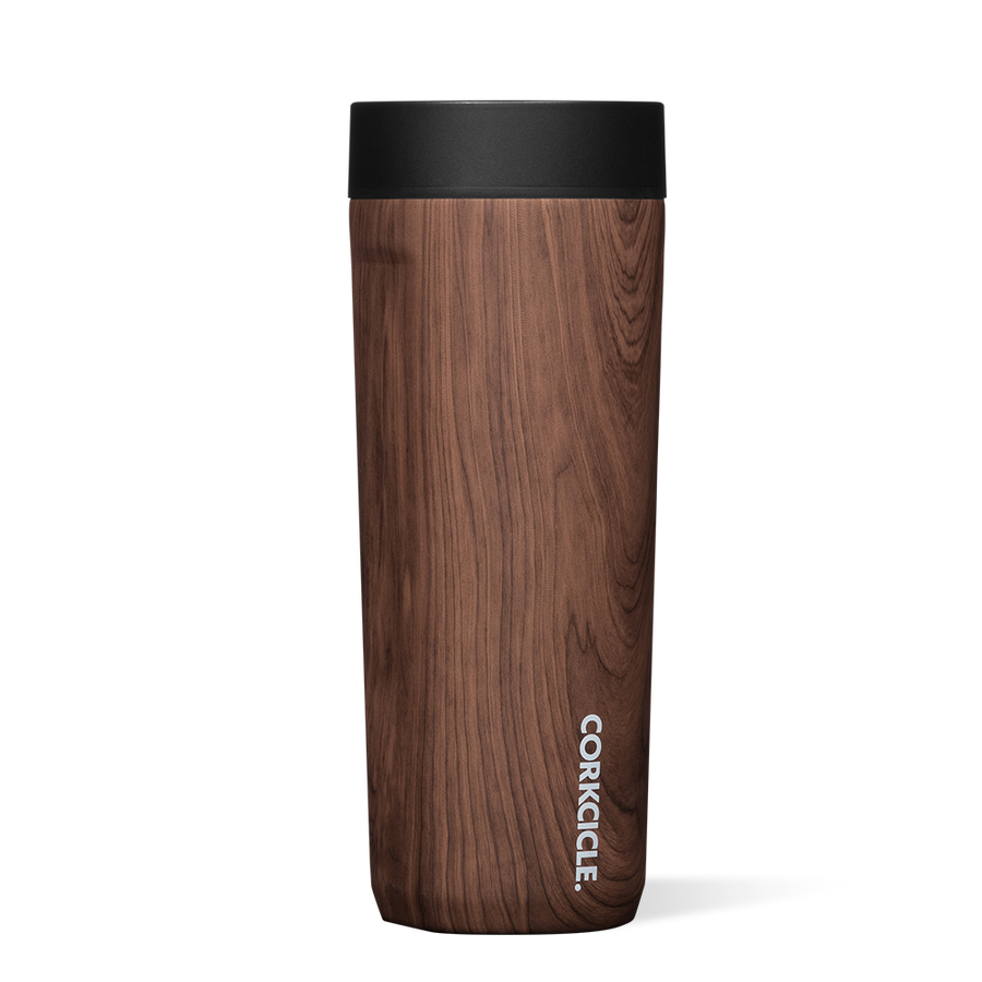 Corkcicle 17oz. Commuter Cup Spill-Proof Insulated Travel Coffee Mug - Walnut Wood