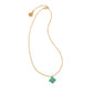 Capucine de Wulf “Berry Clover” Double Sided Charm Necklace, 16"+2" - Turquoise