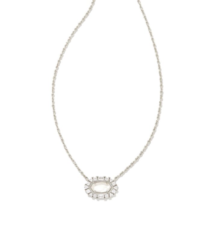 Kendra Scott Elisa Crystal Frame Pendant Necklace- 5 Colors