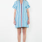 THML "Kimber" S/S Striped Dress-Blue/White