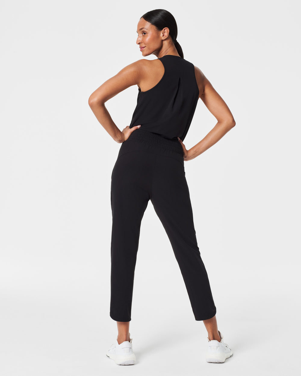 Spanx On the Move Tapered Pant-Very Black