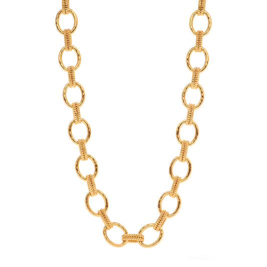 Capucine de Wulf “Regal” Link Necklace, 16"+2" - Gold