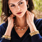Capucine de Wulf “Berry Gem” Medium Hoop Earrings-MOP