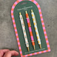 Designworks Ink A Dopo Set of 3 Pens-Flower/Stripe/Lemon