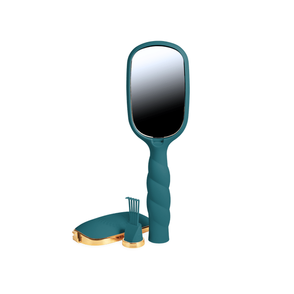Teleties Full Sized Detangler Hair Brush for Medium Hair – Teal With It