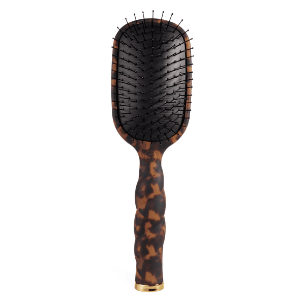 Teleties Full Sized Detangler Hair Brush for Medium Hair – Tortoise