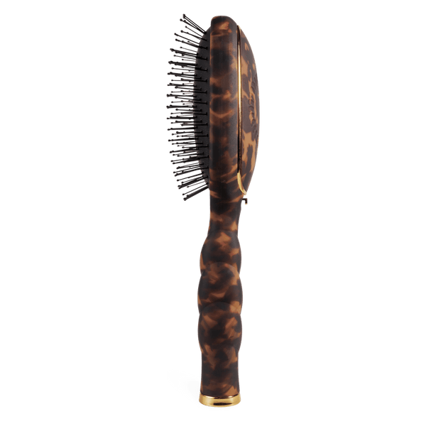 Teleties Full Sized Detangler Hair Brush for Medium Hair – Tortoise