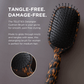 Teleties Full Sized Detangler Hair Brush for Medium Hair – Tortoise