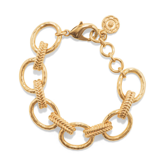 Capucine de Wulf “Cleopatra Regal” Link Bracelet, 7+1.5" - Gold