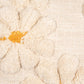 Tufted Flower Lumbar Pillow-Natural/Yellow