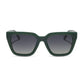 DIFF Eyewear “Amara” Fairway Green Grey Gradient Polarized Sunglasses