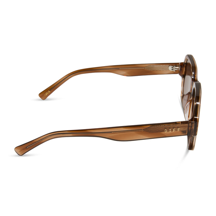 DIFF Eyewear “Aspyn Ovard” Lola Tortoise Brown Sunglasses