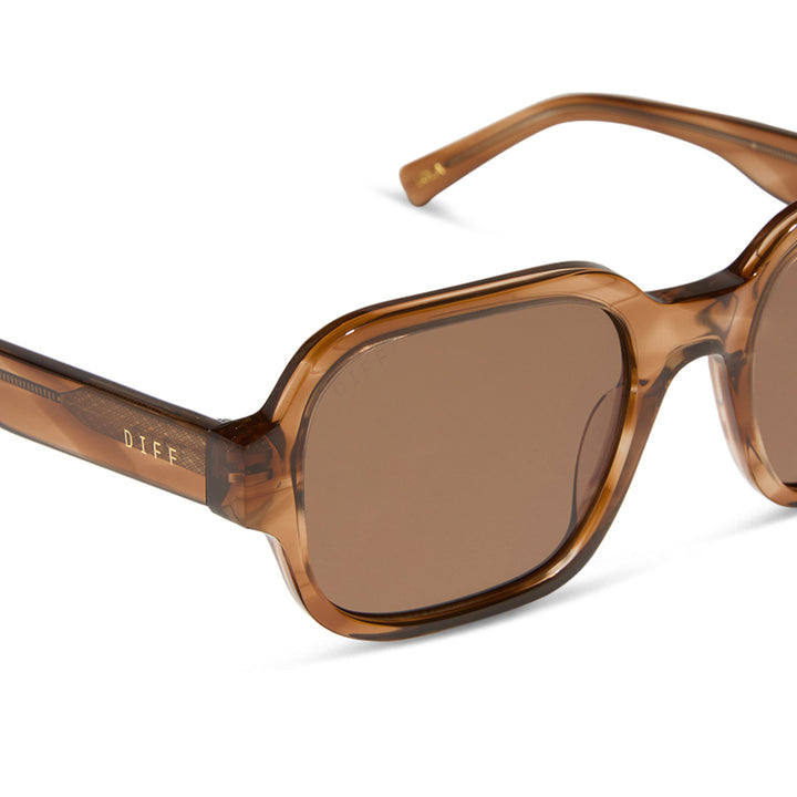 DIFF Eyewear “Aspyn Ovard” Lola Tortoise Brown Sunglasses