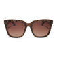 Diff Eyewear "Bella" Animal + Brown Gradient
