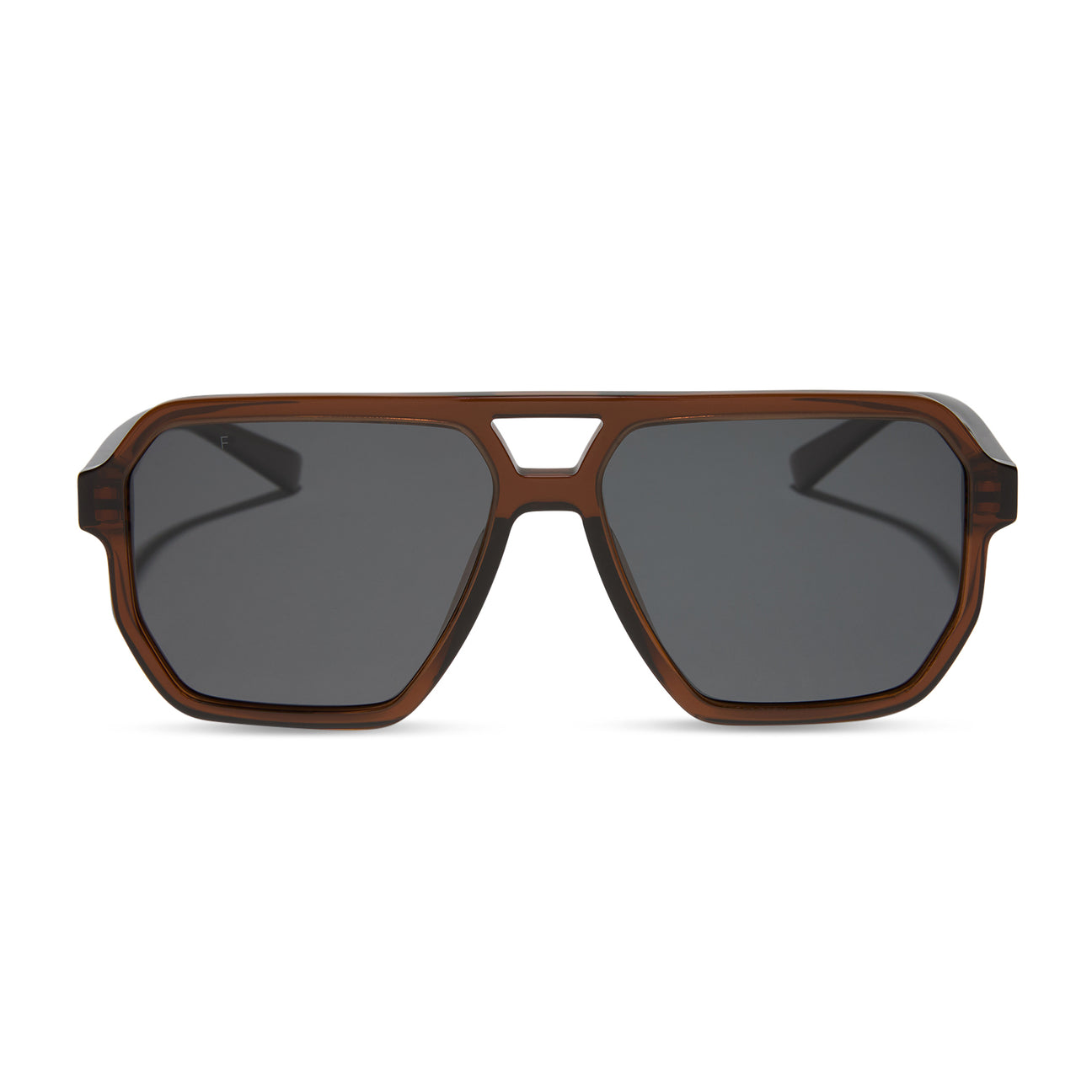 DIFF Eyewear "Cameron"  Whiskey + Grey Gradient Polarized Sunglasses