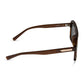 DIFF Eyewear "Cameron"  Whiskey + Grey Gradient Polarized Sunglasses