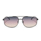 DIFF Eyewear “Charley” Shiny Black Twilight Gradient Sunglasses