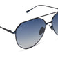 Diff Eyewear “Dash” Deep Navy Metal Aegean Blue Flash Sunglasses