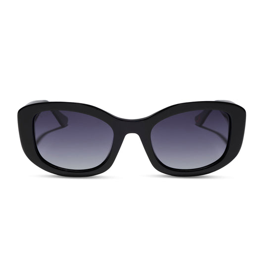 DIFF Eyewear Devil Wears Prada "Miranda" Polarized Sunglasses-Black Grey Gradient