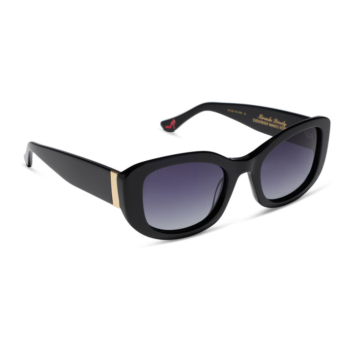 DIFF Eyewear Devil Wears Prada "Miranda" Polarized Sunglasses-Black Grey Gradient