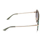 Diff Eyewear “Imani” Gold Cool Matcha Mirror Sunglasses