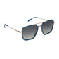 Diff Eyewear “Jordan”  Clubhouse Blue Gold Grey Gradient Polarized Sunglasses
