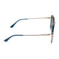 Diff Eyewear “Jordan”  Clubhouse Blue Gold Grey Gradient Polarized Sunglasses