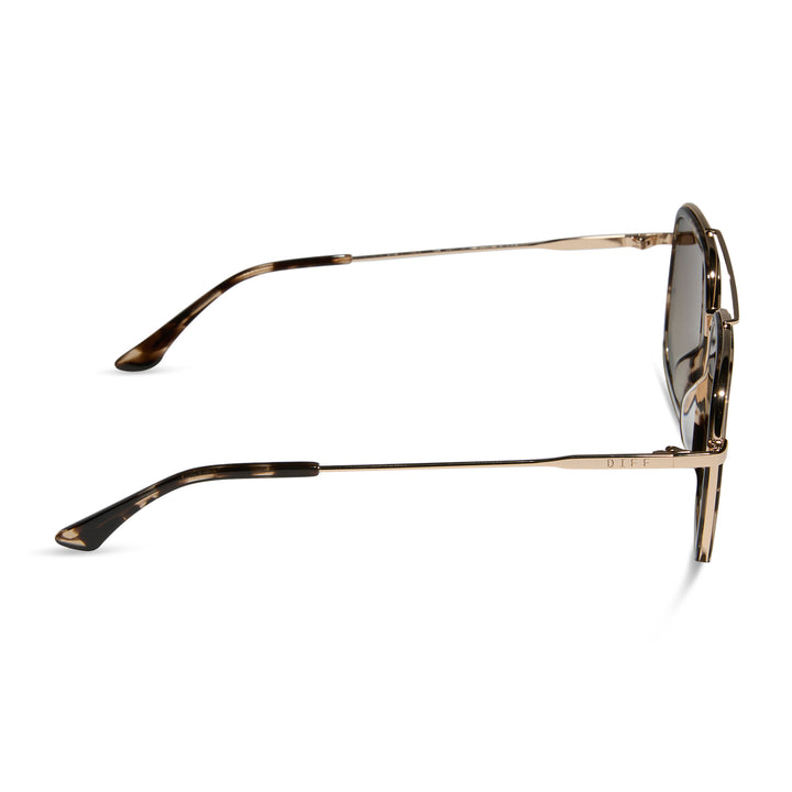 Diff Eyewear “Jordan”  Espresso Tortoise Brown Polarized Sunglasses