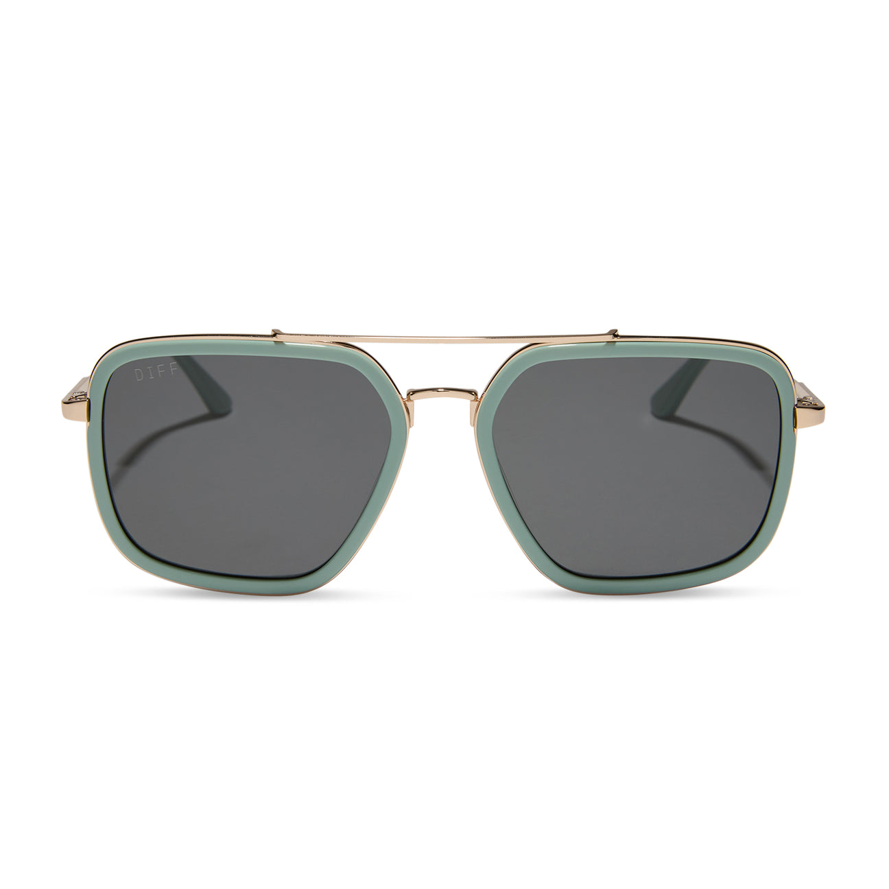 Diff Eyewear “Jordan” Steel Teal Grey Sunglasses