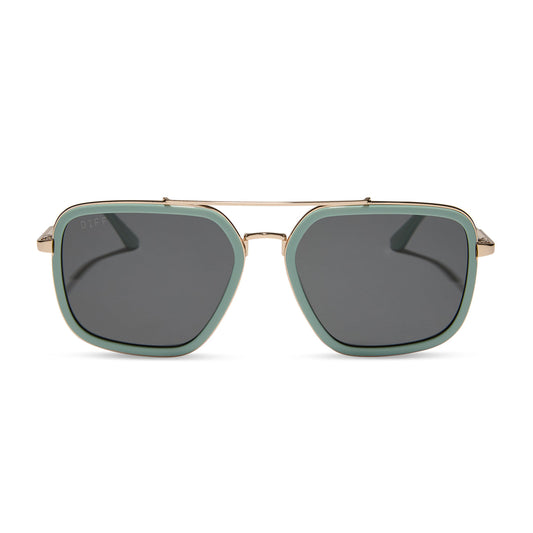 Diff Eyewear “Jordan” Steel Teal Grey Sunglasses