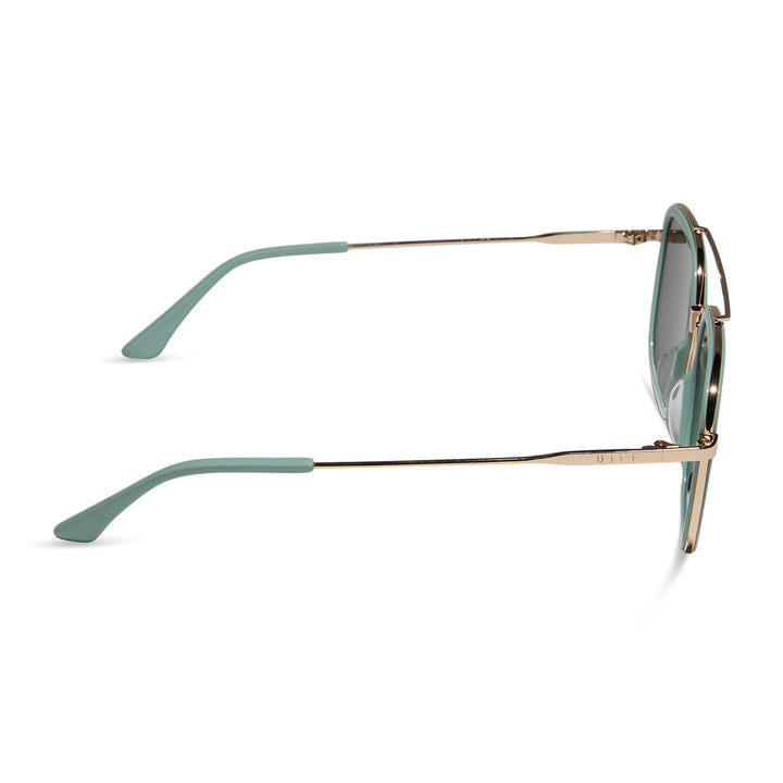 Diff Eyewear “Jordan” Steel Teal Grey Sunglasses