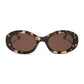 DIFF Eyewear "Lainey"  Espresso Tortoise Oval Sunglasses