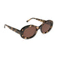 DIFF Eyewear "Lainey"  Espresso Tortoise Oval Sunglasses